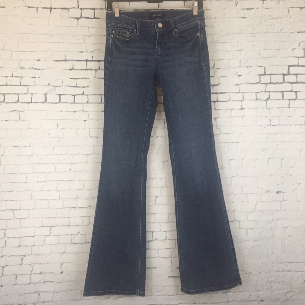 White House Black Market Jeans Noir Flare Sz 2R